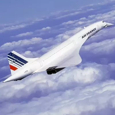 Avion Concorde a escala